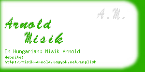 arnold misik business card